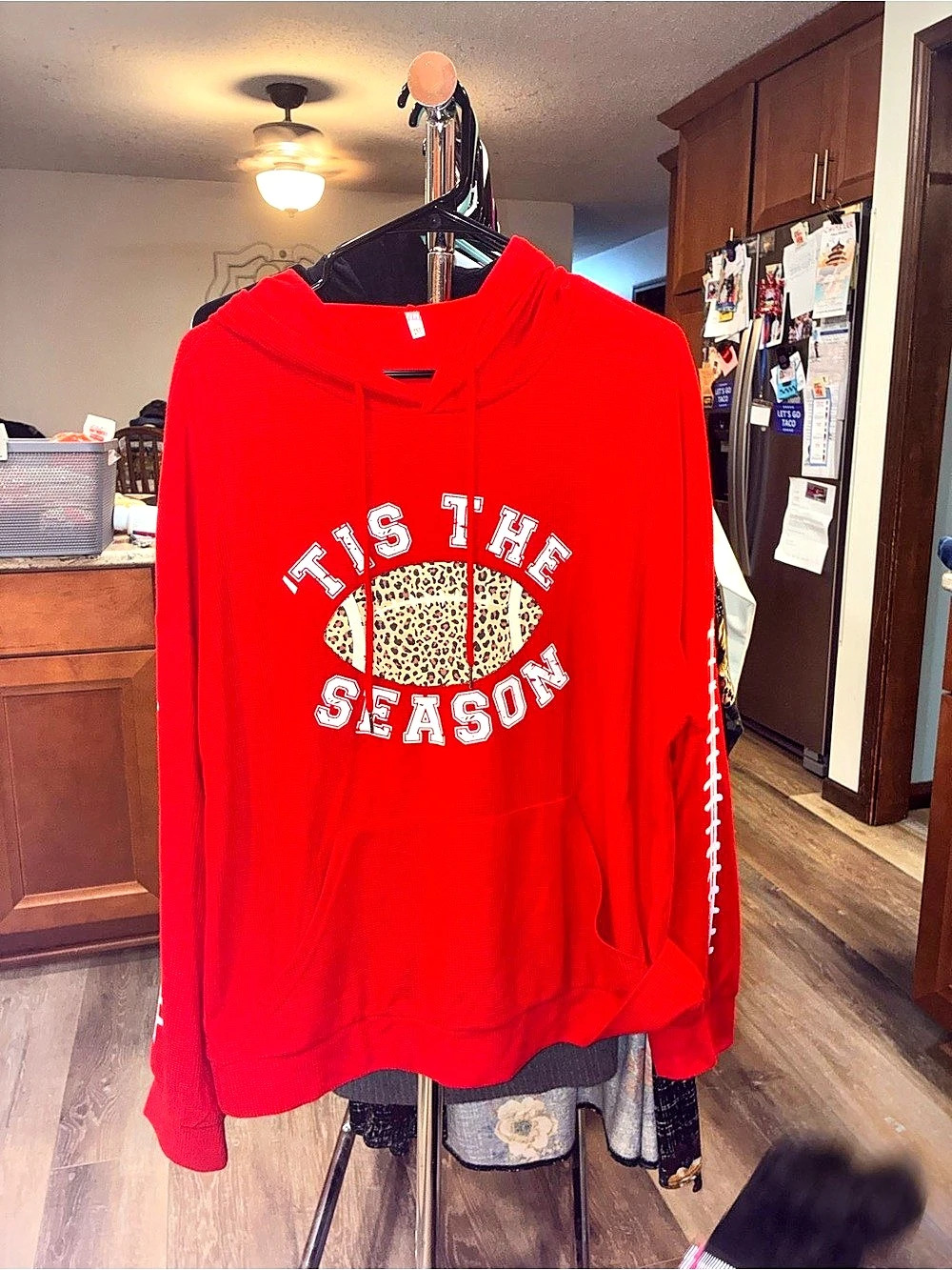 Red Graphic Hoodie Size 2XL Like New